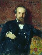 Ilya Repin Portrait of the painter Pavel Petrovich Chistyakov Spain oil painting artist
